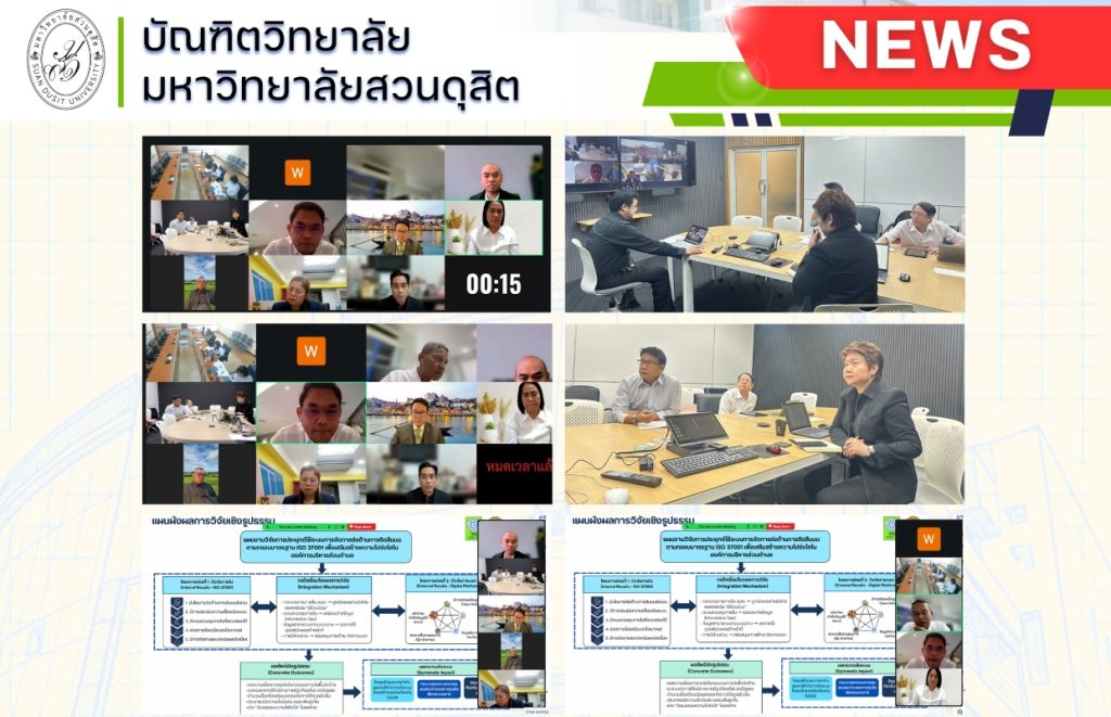 คณบดีบัณฑิตวิทยาลัย เข้าร่วมการประชุมพิจารณาร่างรายงานการวิจัยฉบับสมบูรณ์ แผนงานย่อย (N20) เสริมสร้างธรรมาภิบาลและแก้ไขปัญหาคอร์รัปชัน ประจำปีงบประมาณ 2568
